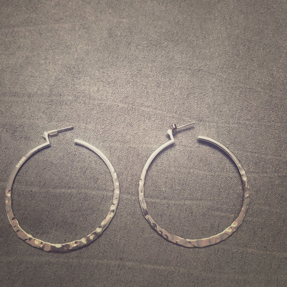 Silver Hoops - image 1